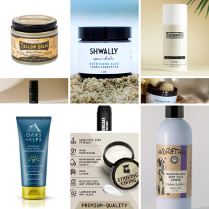 Full Natural Men’s Skincare & Grooming collection featuring all nine products — lotions, anti-aging creams, and shaving creams — made with clean, plant-based ingredients for healthier skin.