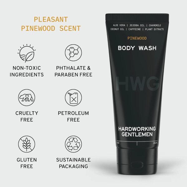 Hardworking Gentlemen Body Wash – Pinewood Scent