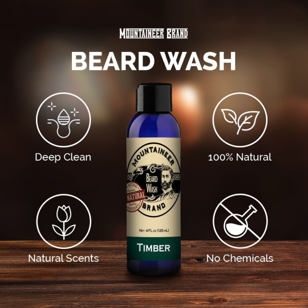 mountaineer brand beard wash product highlights